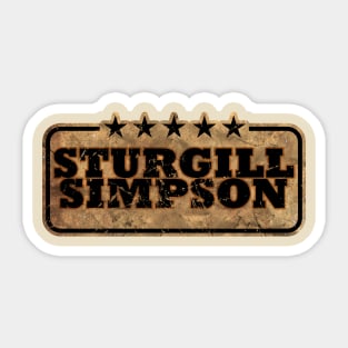 Sturgill Simpson Sturgill Simpson Sticker